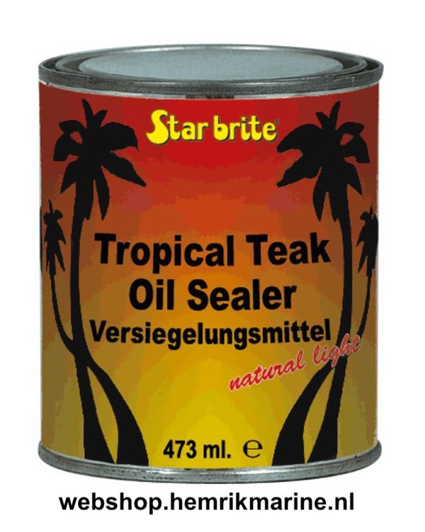 Tropical Teak Oil Sealer Clear 473ml.