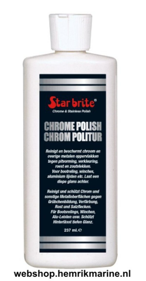 Strabrite Chrome & Stainless Polish 237ml