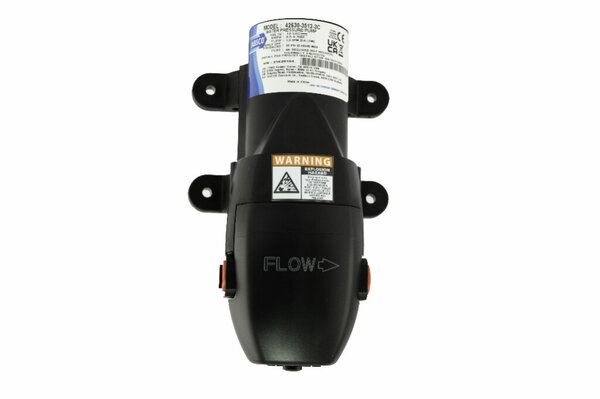 Jabsco PARMAX 1 12V 1GPM 35PSI Drinkwaterpomp Inclusief:* Zeef met snelkoppeling: Niet inbegrepen* Snelkoppeling slangtule recht 2 x 10 mm en 2 x 10 mm naar 13 mm
