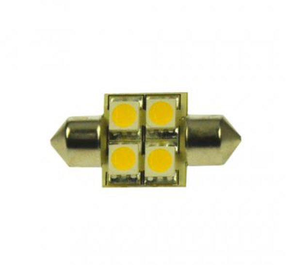 Buislamp LED 10-30V 4leds 0.7W 