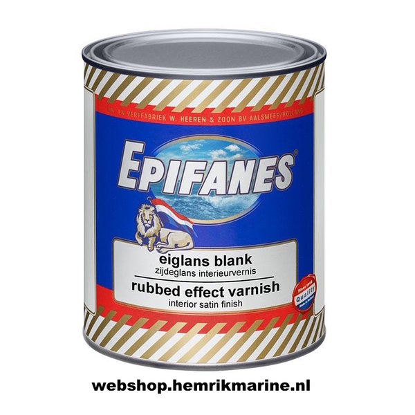 Epifanes Bootlak Blank/Vernis, extra UV filter, hoogglanzende, eencomponent klassieke vernis op basis van houtolie /fenol/alkydhars, optimale vloeiing, zeer hoge weer- en waterbestendigheid, langdurig glansbehoud, met UV filter, beschermt het hout tegen verkleuring, uitstrijkvermogen 14 m2 per liter, verdunning: kwast - Epifanes Verfverdunning, spuit - Epifanes 1-C Spuitverdunning.