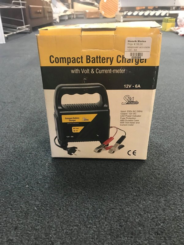 Seapower Compact Battery Charger 12V - 6A