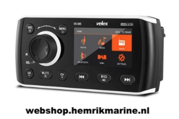 Velex Marine DAB+ Media Radio 3 inch TFT