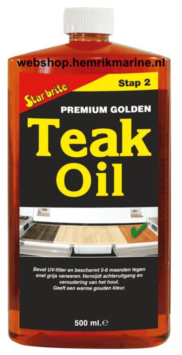 Starbrite Premium Golden Teak Oil 500ml.