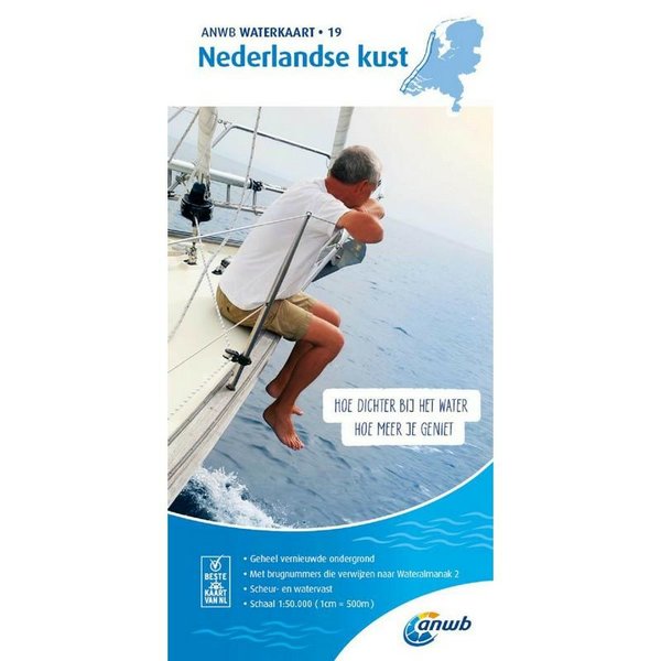 Waterkaart ANWB 19 - Nederlandse Kust