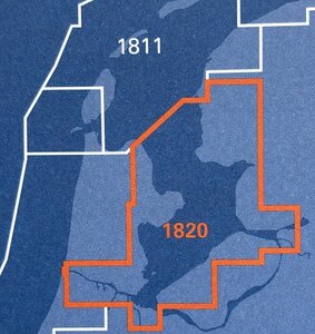 HYDROGRAFISCHE KAART 1820 Editie 2024 (opvolger van kaart 1810)
