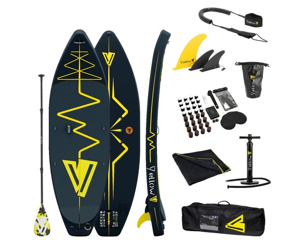 Yellow V Heartbeat 09 SUP board de avonturier