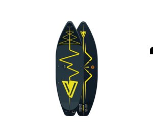 Yellow V Heartbeat 09 SUP board de avonturier