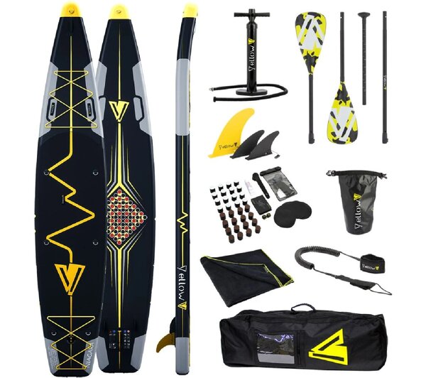 Yellow V Heartbeat 14 SUP board kampeer tourer